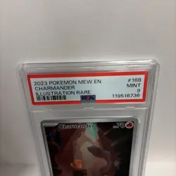 Pokemon TCG Charmander Illustration Rare Scarlet Violet Card 168/165 PSA 9 - Image 4