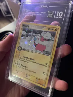 💎 POP 1 💎 STAMPED TAG 10 Pokemon 2005 Flaaffy Ex Unseen Forces Reverse Holo - Image 1