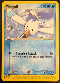 Pokemon TCG Wingull EX Ruby & Sapphire 77/109 Regular NM - Image 1