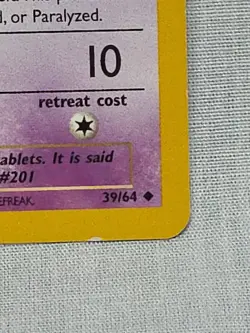 Pokemon: Unown [B] #39/64 Neo Revelation 2000 Vintage Non-holo - Image 5