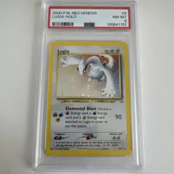 Pokemon 2000 Neo Genesis Lugia Holo PSA 8 - Image 1