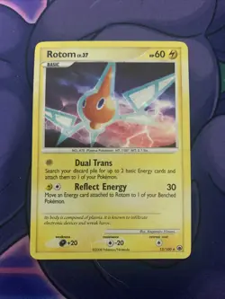 Rotom - 13/100 - Holo Rare PL/MP, English Pokemon Majestic Dawn Dent - Image 1