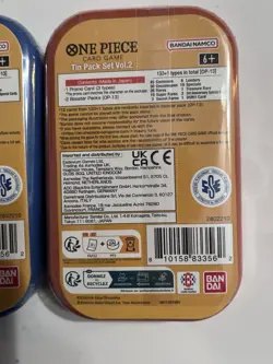 One Piece Tcg Tin Set of 2 OP-13 Volume 2 Bundle SEALED - Image 4