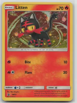 Pokemon Card Litten - Promo SM Promos SM23 - Image 1