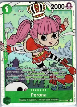 Perona OP12-034 SR English Legacy of the Master - One Piece Card - NM - Image 1