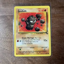 GEODUDE - 47/62 - Fossil - Pokemon Card - LP - Image 1