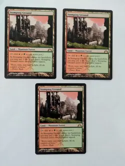 3 Stomping Ground Gatecrash MTG NM Free shipping with tracking - Image 1