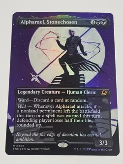 MTG Alpharael, Stonechosen (Borderless) Edge of Eternities Foil - Image 1