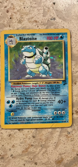Pokemon TCG Blastoise Base Set Holo - Image 1