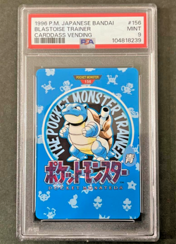 PSA 9 Blastoise Trainer 1996 BANDAI Carddass Vending #156 Japanese - Image 1