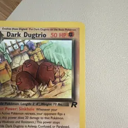 Pokemon Card TCG Dark Dugtrio 23/82 Team Rocket Unlimited Edition Non Holo Rare - Image 4