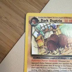 Pokemon Card TCG Dark Dugtrio 23/82 Team Rocket Unlimited Edition Non Holo Rare - Image 5