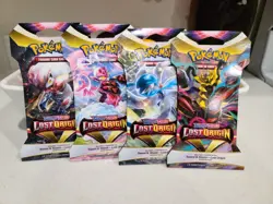 Pokemon Lost Origin Sleeved Booster Pack Art Set of 4 Packs SEALED - Image 1