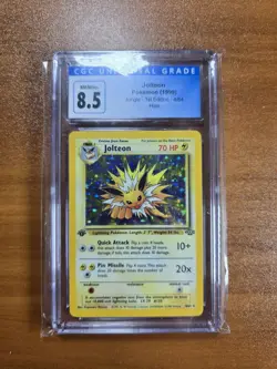 1999 Pokemon Jolteon 1st Edition Holo 4/64 CGC 8.5 NM/MINT - Image 1
