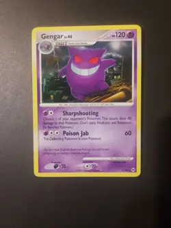 Pokemon Gengar TCG 17/99 Platinum Arceus Regular Rare LP Condition - Image 1