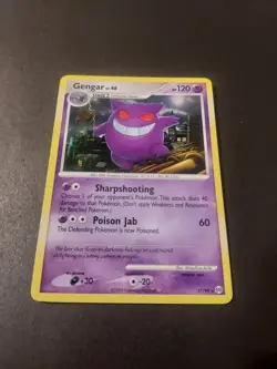 Pokemon Gengar TCG 17/99 Platinum Arceus Regular Rare LP Condition - Image 2