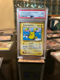 Pokemon Flying Pikachu 25 Promo Ana Airways PSA 9 Japanese 1999 Plane On Left - Image 1