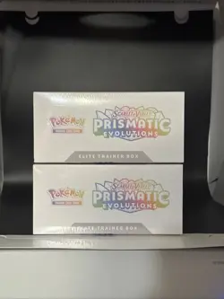 Pokemon TCG Scarlet & Violet Prismatic Evolutions ETB Lot of 2 - Factory Sealed - Image 5