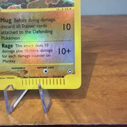 Pokemon TCG Mankey Reverse Holo Card 92/147 E Series Aquapolis - Image 4