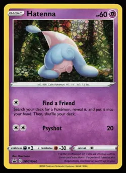 Hatenna SWSH040 Promo Miscellaneous Cards & Products Pokemon Card - Image 1