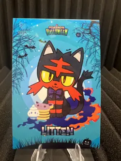 Litten - Cracked Ice Holo - Card Database Halloween 2024 - Pokemon Card NM - Image 1