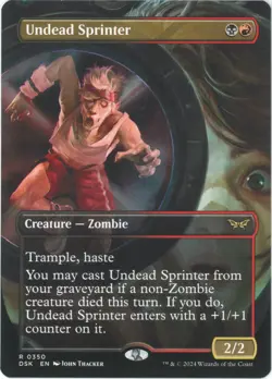 Undead Sprinter (Borderless) 0350 - Duskmourn: House of Horror - MTG - Image 1