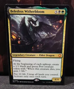 magic the gathering - Beledros Witherbloom - Legendary Creature - Elder Dragon - Image 1