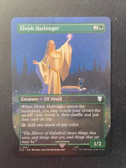 Elvish Harbinger (BORDERLESS) - Lord of the Rings (MTG) - Image 1
