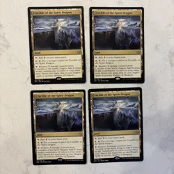 Magic the Gathering MTG Crucible Of The Spirit Dragon Play Set Of 4 - Image 1