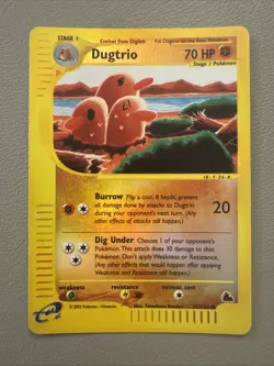 Pokemon TCG Dugtrio 52/144 Skyridge - Reverse Holo - MINT CONDITION!! - Image 1