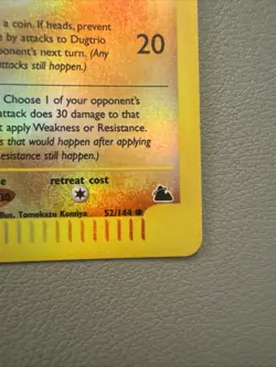 Pokemon TCG Dugtrio 52/144 Skyridge - Reverse Holo - MINT CONDITION!! - Image 5