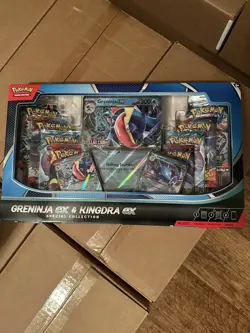Pokemon TCG Greninja EX & Kingdra EX Special Collection Box - Image 1