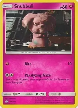 Snubbull - SM200 - Pokemon Promo Sun & Moon Holo Rare Card NM - Image 1