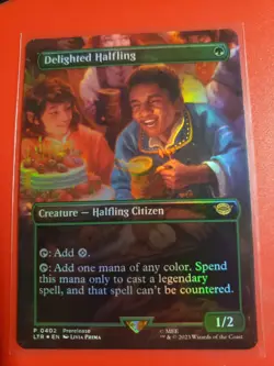 MTG Delighted Halfling The Lord of the Rings: Tales of Middle-earth 402 Foil Bor - Image 3