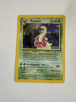 Meganie - Meganium Pokemon German TCG 11/111 Holo Neo Genesis LP - Image 1
