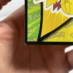Pikachu Sticker Card Topps Pokemon The First Movie Blue Label First Printing HP - Image 3