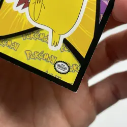 Pikachu Sticker Card Topps Pokemon The First Movie Blue Label First Printing HP - Image 4