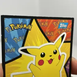 Pikachu Sticker Card Topps Pokemon The First Movie Blue Label First Printing HP - Image 5