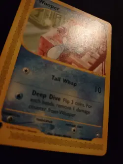 Wooper 66/147 Pokemon Trading Card Game eCard Aquapolis Near Mint NM TCG - Image 3