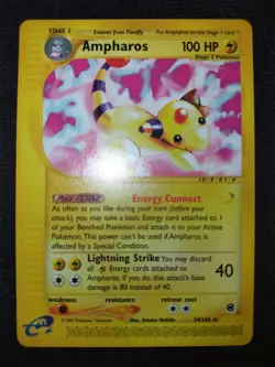 Ampharos 34/165 Pokemon Trading Card Game eCard Expedition Near Mint TCG NM - Image 1