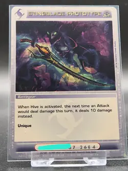 Chaotic Card : Stingblade Prototype Zenith Of The Hive Super Rare Battlegear - Image 1