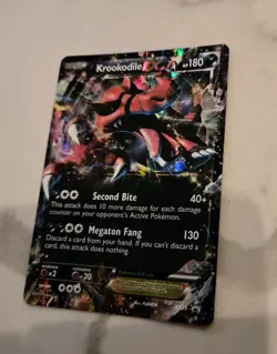 Pokemon Krookodile EX TCG Black Star Promo Holo Card XY25 - Image 2