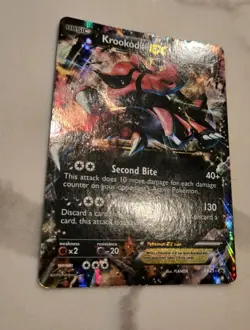 Pokemon Krookodile EX TCG Black Star Promo Holo Card XY25 - Image 3