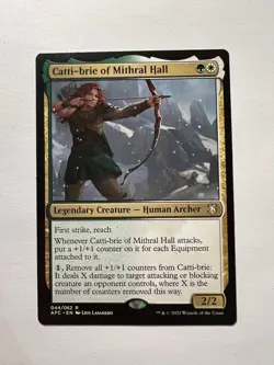 Catti-brie of Mithral Hall - MTG Adventures In The Forgotten Realms Commander-NM - Image 1