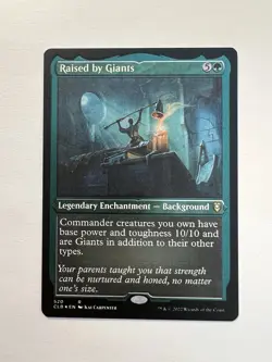 Raised by Giants - ETCHED FOIL - MTG CLB - NM - Image 1
