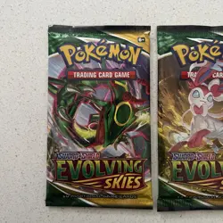 Pokemon - Evolving Skies Booster Pack Full Art Set 4 Packs - New & Sealed 🔥 - Image 2