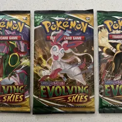 Pokemon - Evolving Skies Booster Pack Full Art Set 4 Packs - New & Sealed 🔥 - Image 3