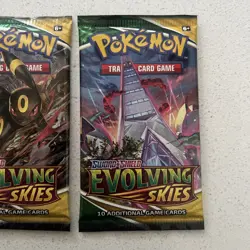 Pokemon - Evolving Skies Booster Pack Full Art Set 4 Packs - New & Sealed 🔥 - Image 5