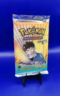 Gym Heroes 1st Edition Booster Pack 20.72g Factory Sealed Brock Pokemon WOTC New - Image 2