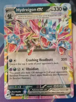 Pokemon Hydreigon ex 119/191 SV08: Surging Sparks Holo Double Rare NM-Mint TCG - Image 1